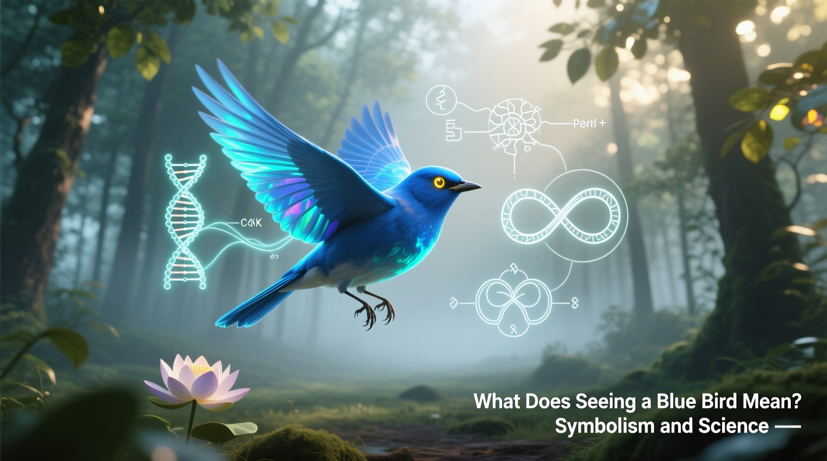 what does seeing a blue bird mean