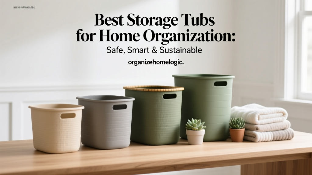 Best Storage Tubs for Home Organization: Safe & Sustainable