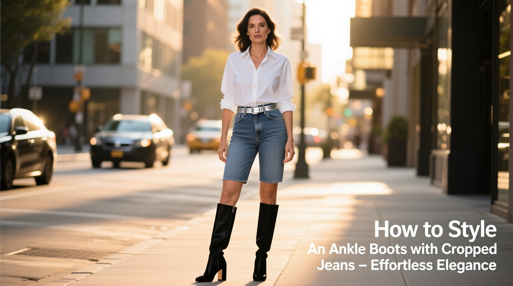 how to pair ankle boots with cropped jeans without looking frumpy