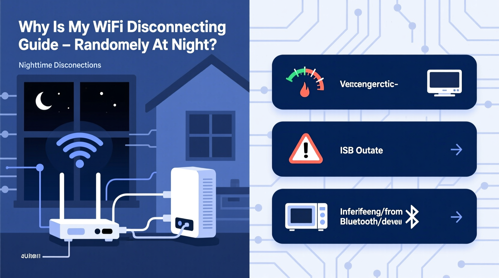 why is my wifi disconnecting randomly at night troubleshooting router issues