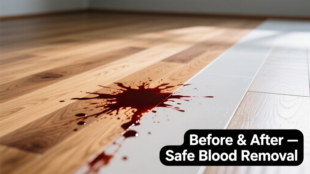 How to Remove Blood from Hardwood Floors Safely