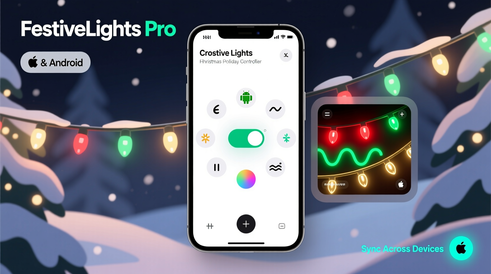christmas light controller apps which ones work across android and ios