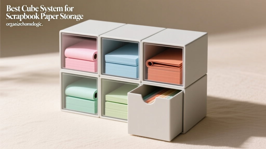Best Cube System for Scrapbook Paper Storage
