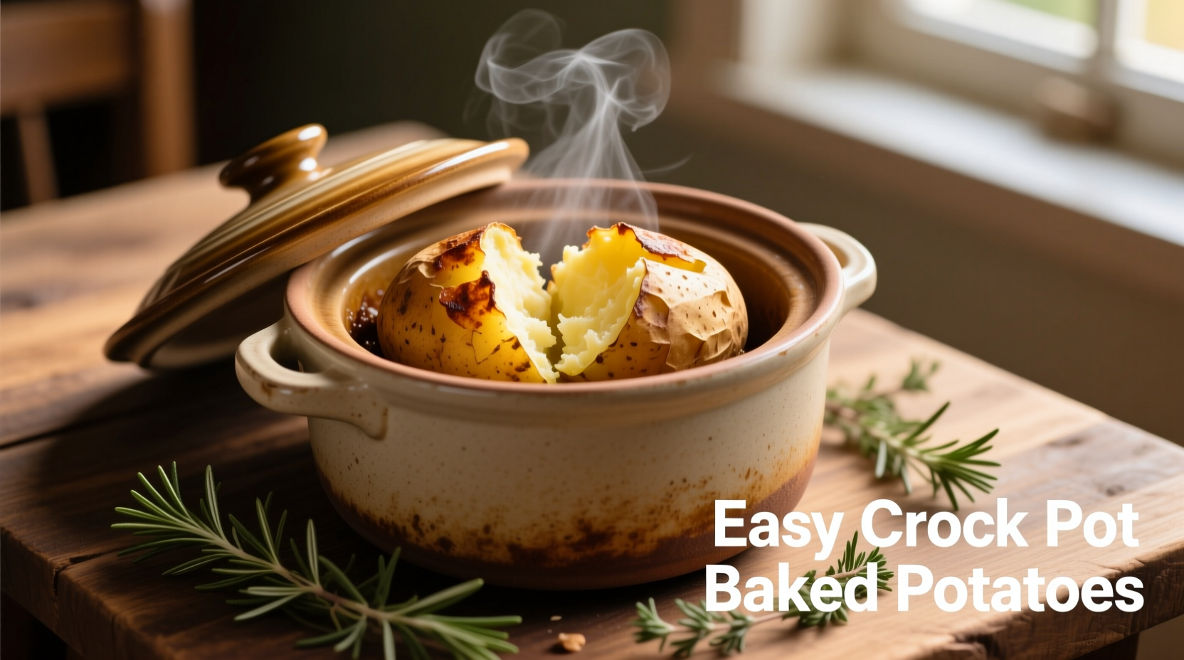 how to cook baked potatoes in crock pot