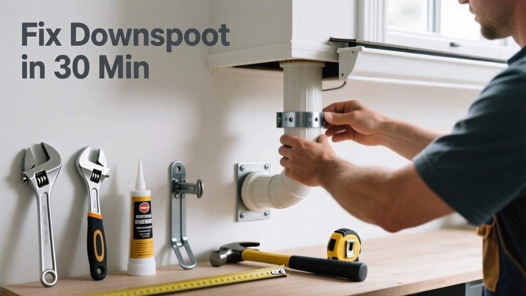 How to Fix a Disconnected Downspout in 30 Minutes