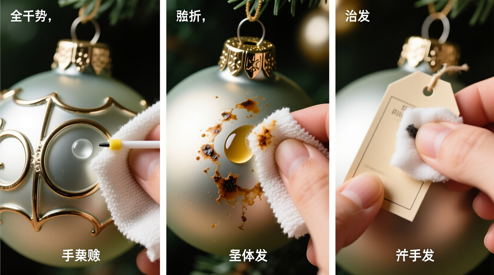 how to remove sticky residue from ornaments after removing old price tags without scratching