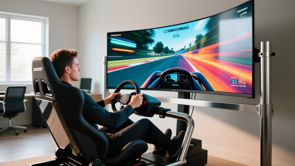 Curved OLEDs and the V-Seat: 2026 Sim Rig Display Guide