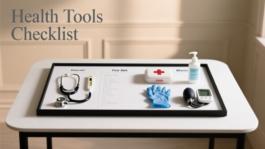 Health Tools Checklist: Evidence-Based Equipment for Home Monitoring, Fitness, and Chronic Condition Management