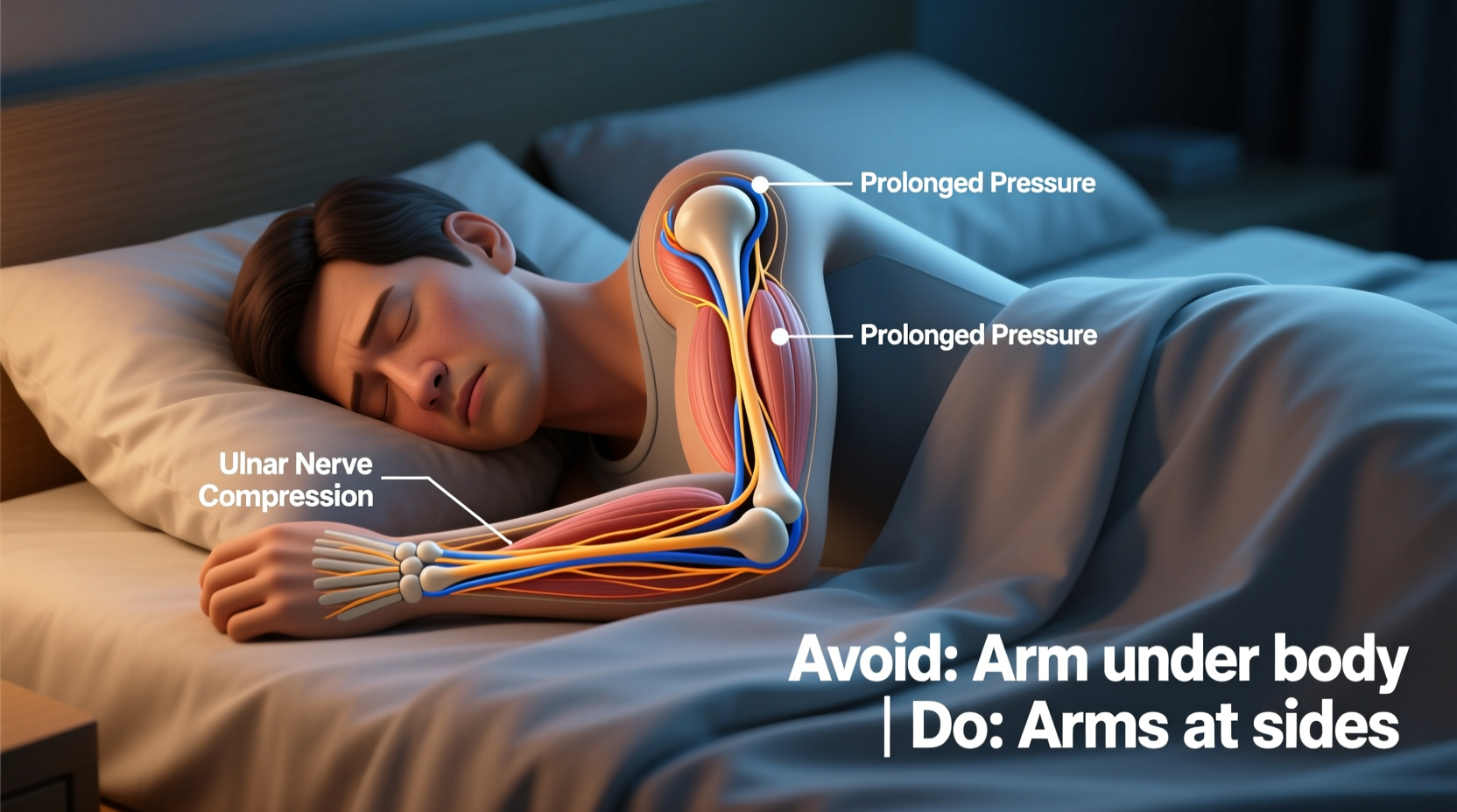 why is my arm numb when i wake up sleeping positions to avoid