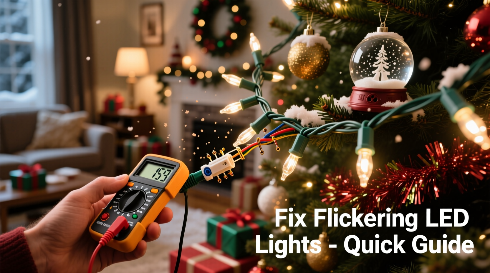 why do some led christmas lights flicker and how to fix it quickly