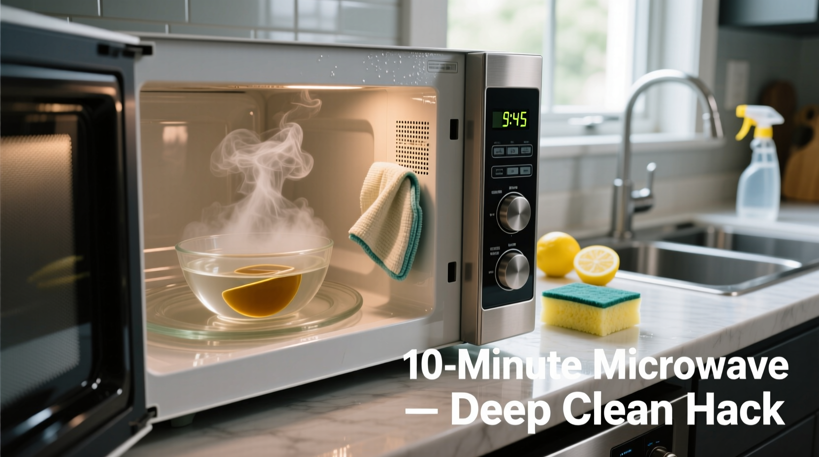 microwave cleaning hack how to deep clean in under 10 minutes