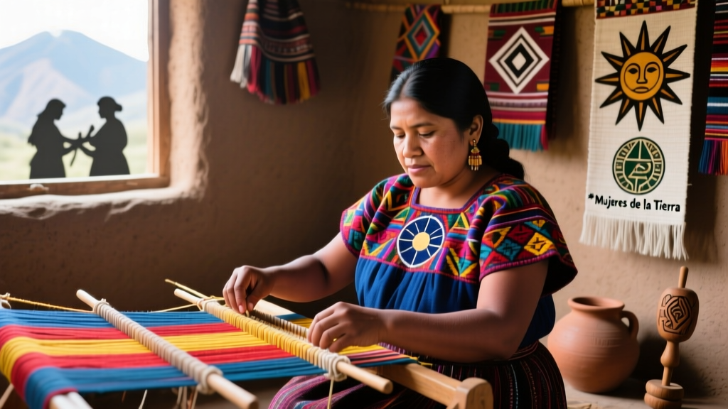 Maya Huipil Backstrap Weaving And Ritual Symbol Patterns