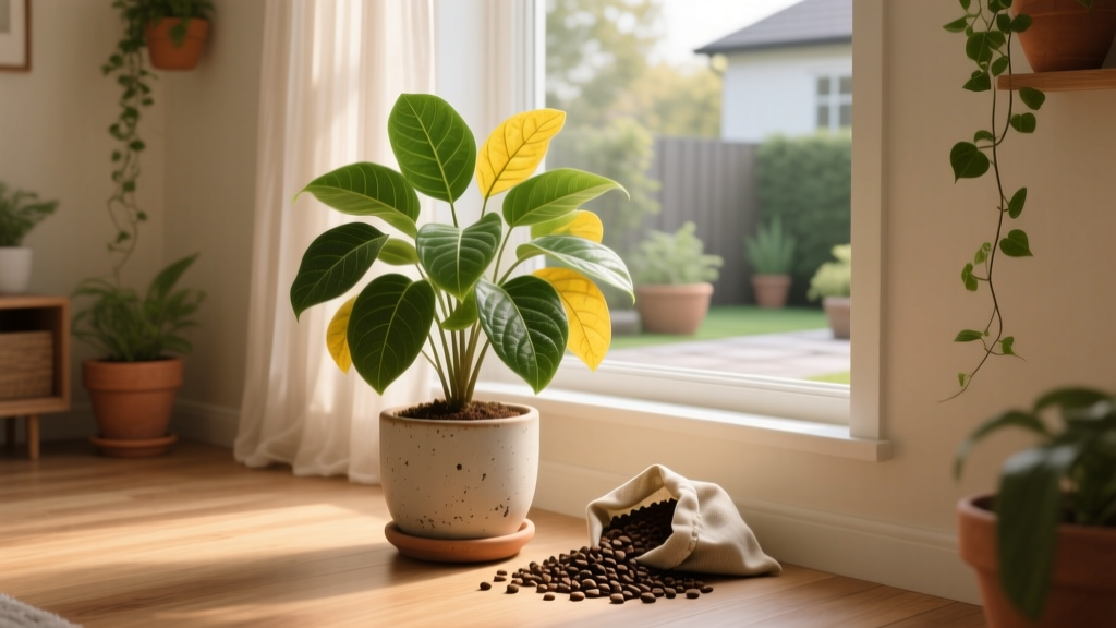 Coffee Grounds for Yellow Indoor Plants (2026)