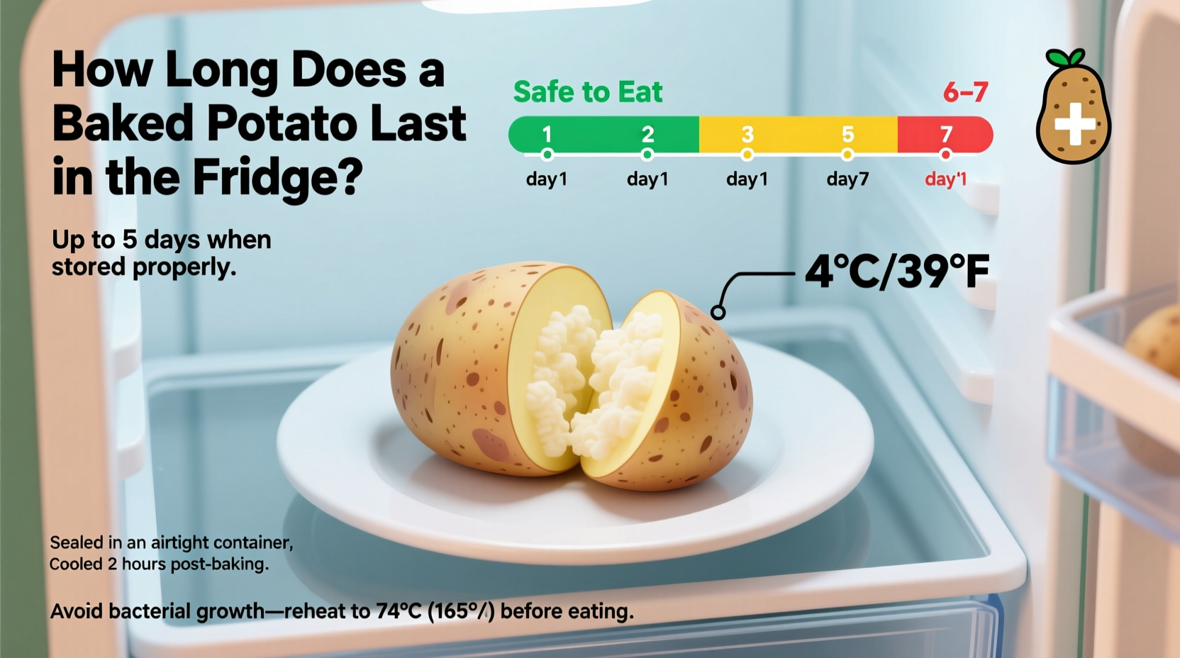 How Long Do Baked Potatoes Last in the Fridge: 3-5 Days Safely