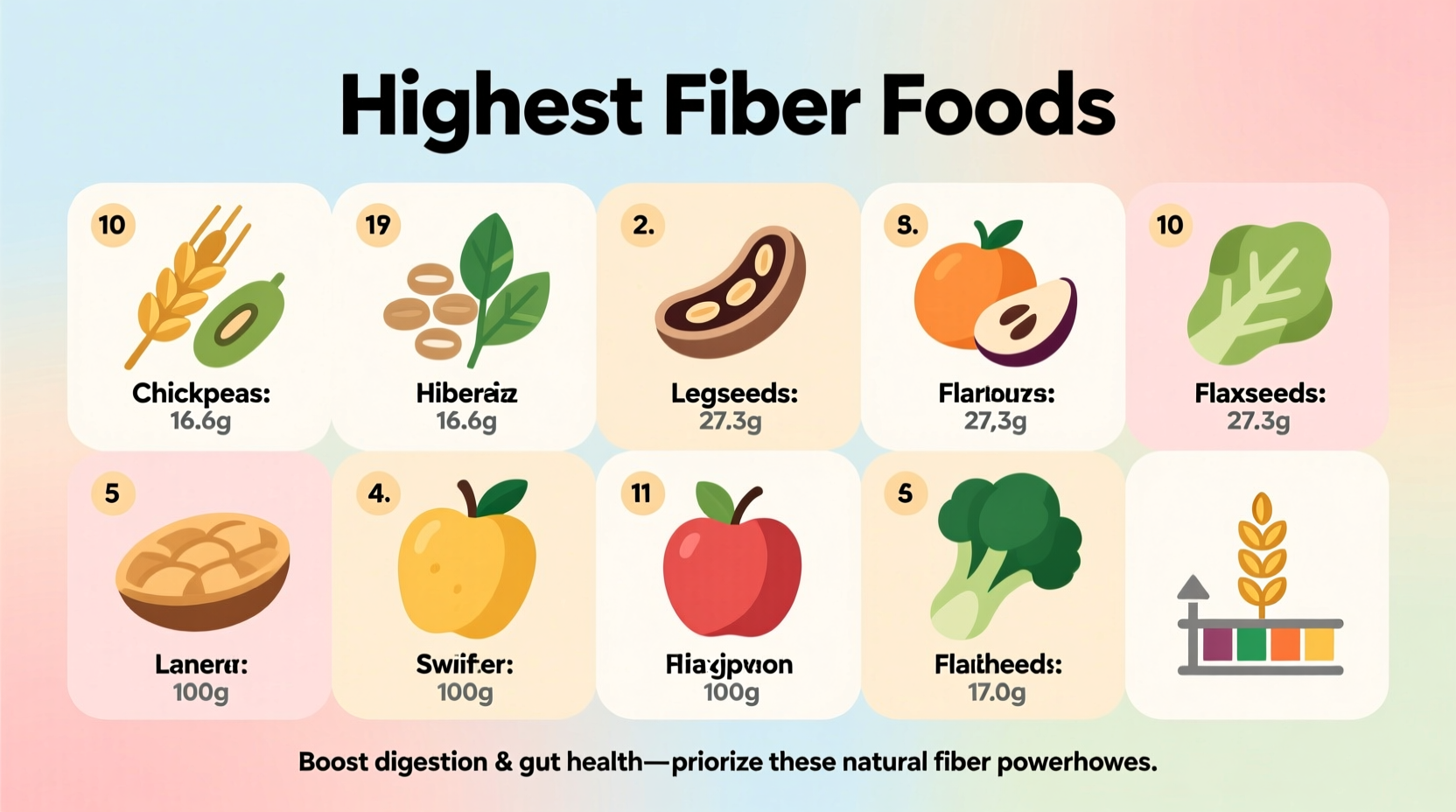 what foods are highest in fiber