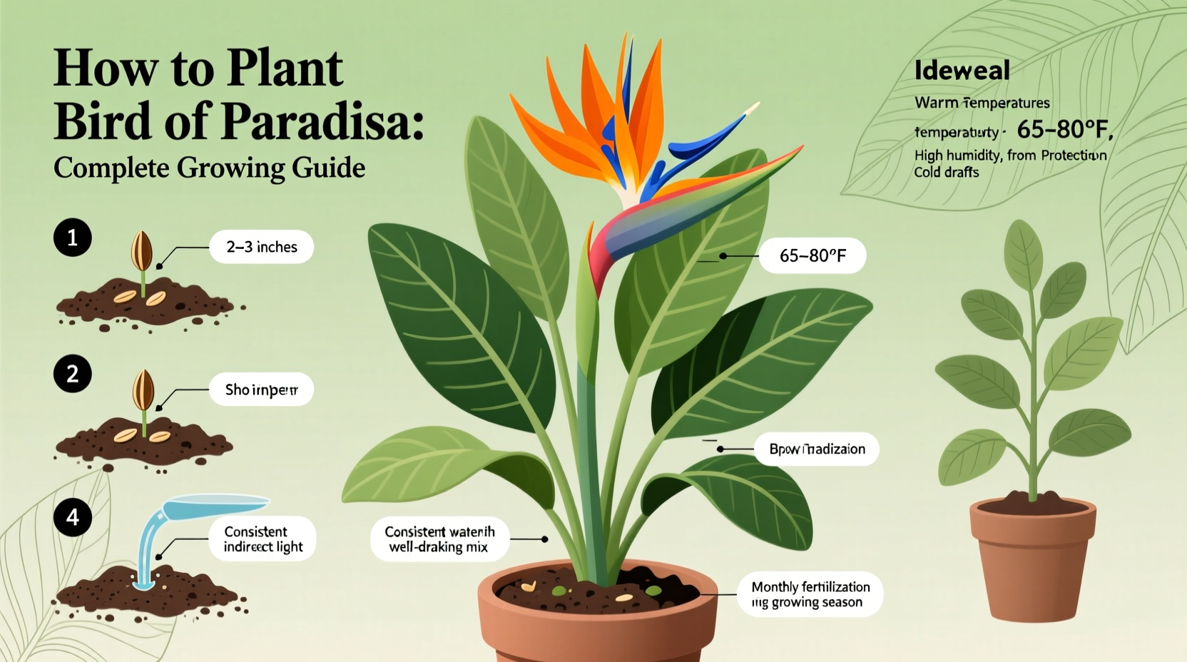 how to plant bird of paradise