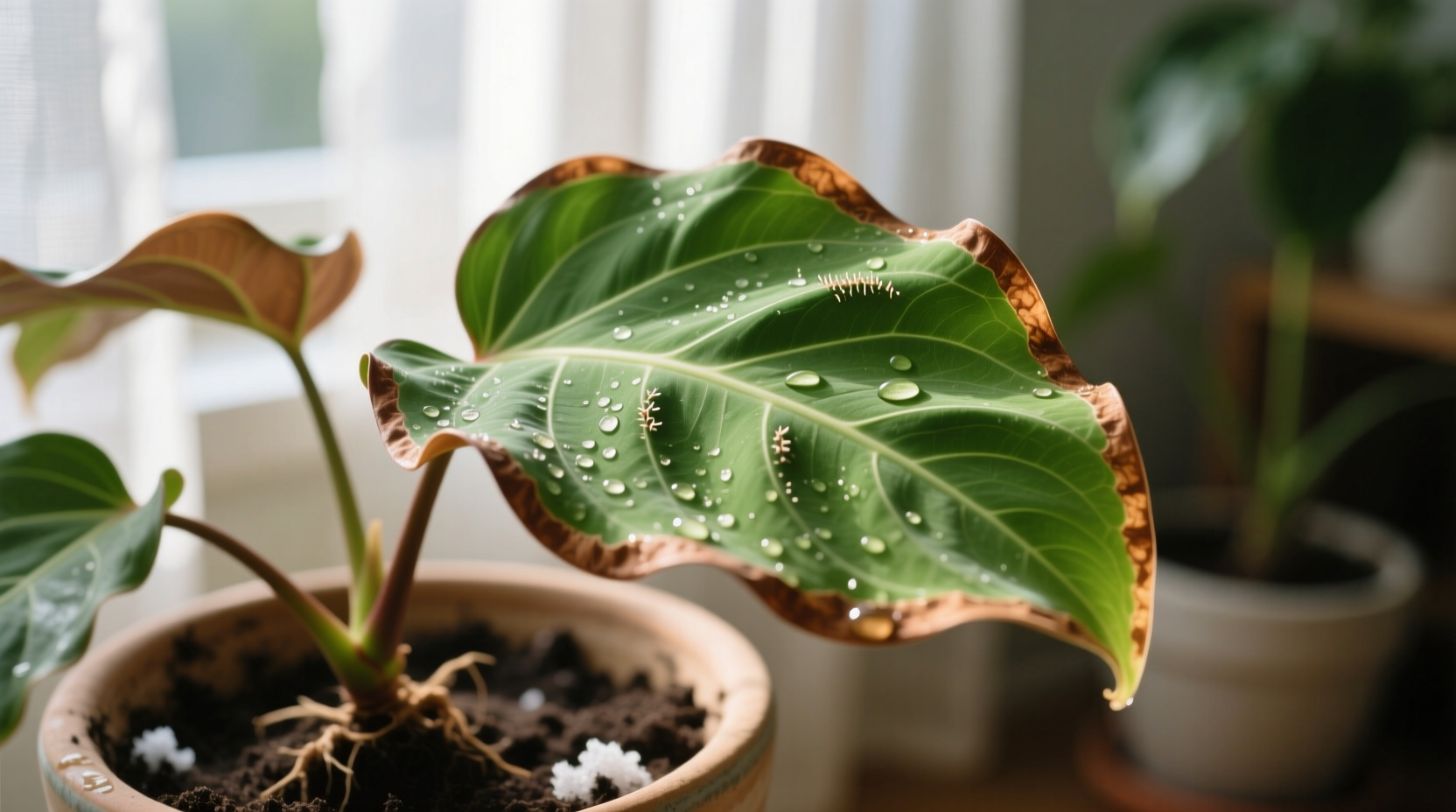 why are the leaves on my calathea turning brown on the edges