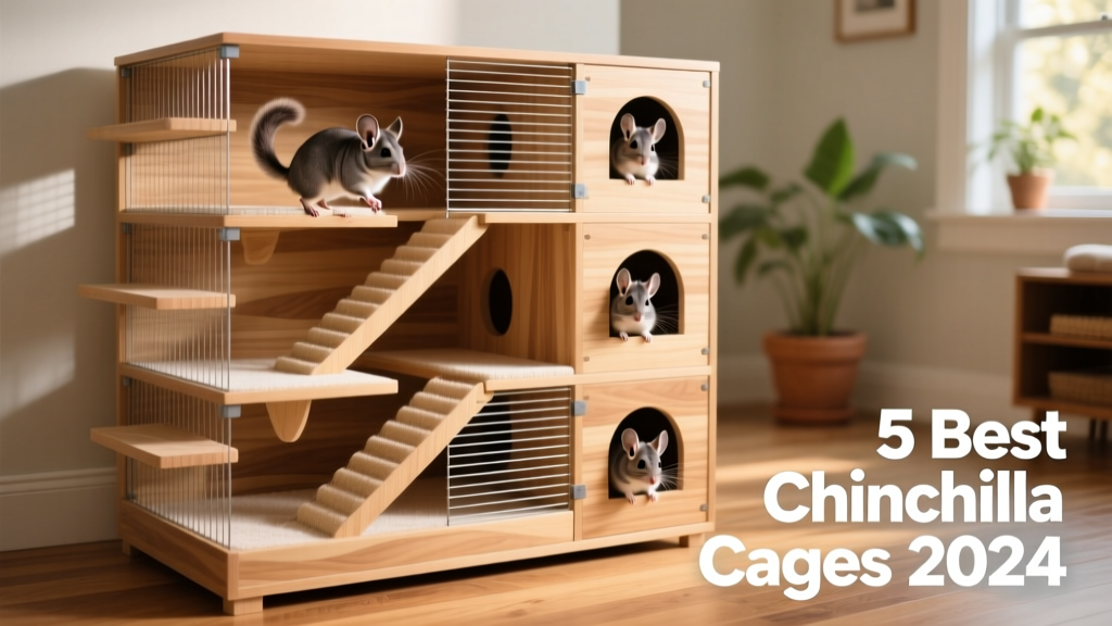 Side view of the FurPetVo Deluxe Critter Nation Double Unit showing stacked levels, ramps, and solid platforms