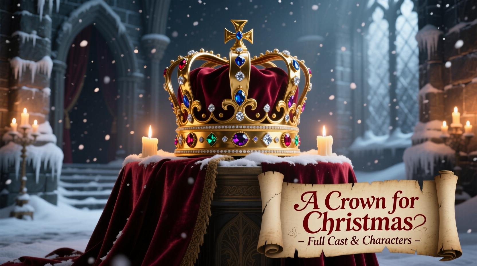 a crown for christmas cast