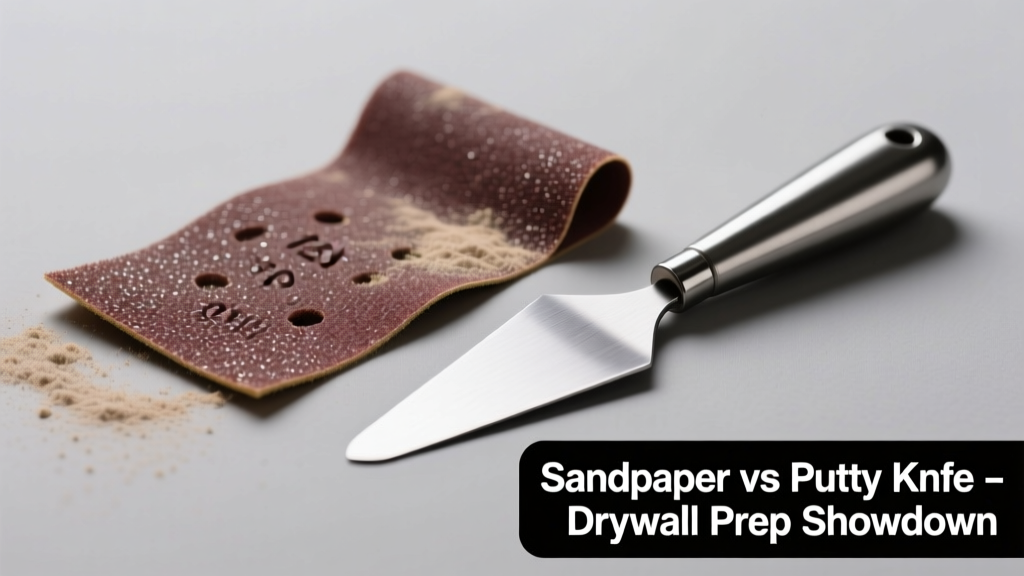 Sandpaper vs Putty Knife: Which Is Better for Drywall Prep?