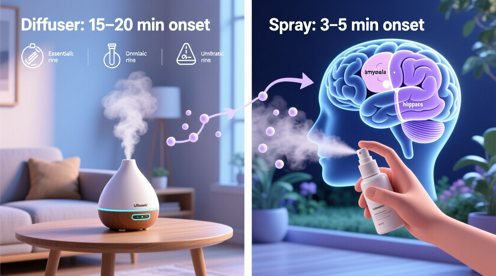 essential oils diffuser vs spray which works faster for stress reduction