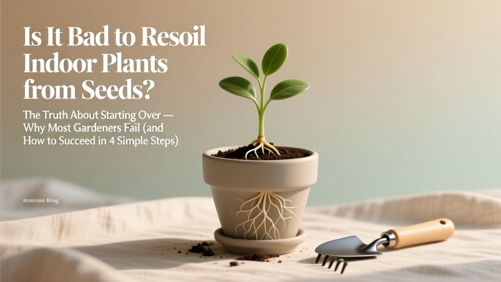 Resoiling Indoor Plants from Seeds: Truth & Tips