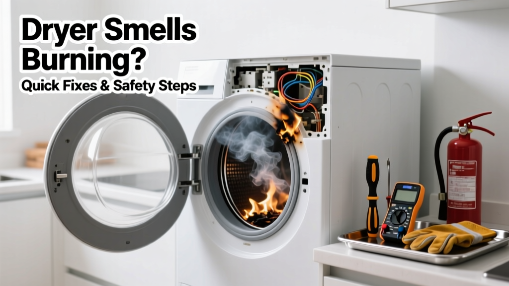 Dryer Smells Burning in Kitchen: Quick Fixes & Safety Steps