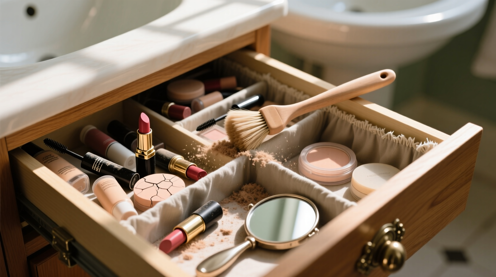 makeup drawer cleaning tips