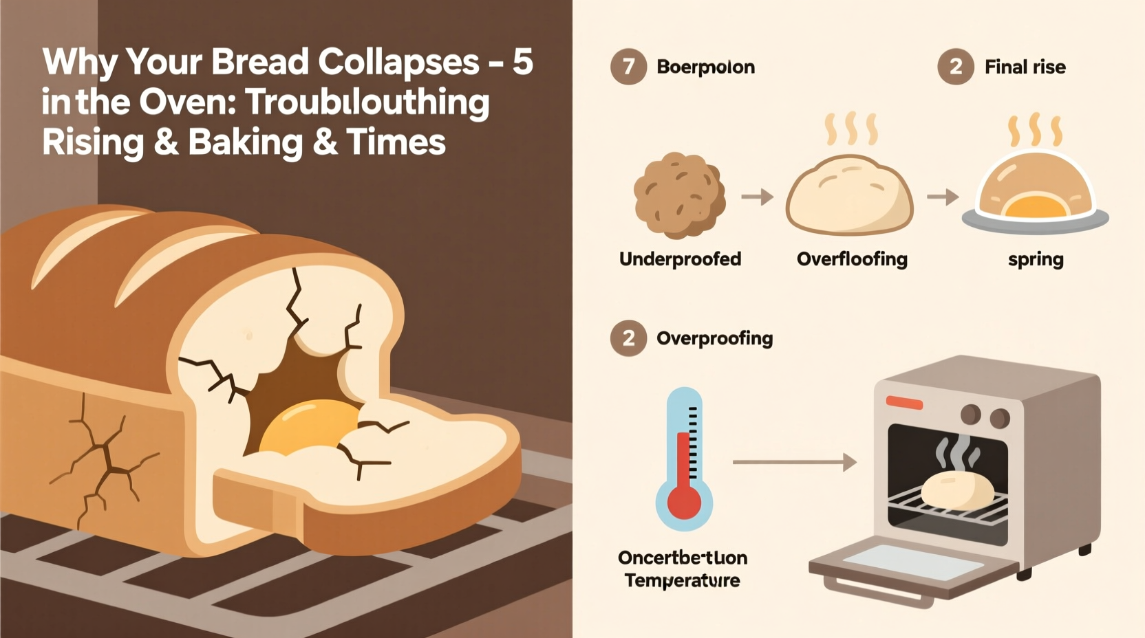 why does my bread collapse in the oven troubleshooting rising and baking times
