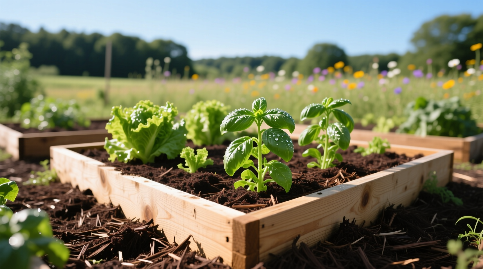 mulch raised beds