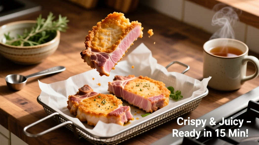 Frozen Pork Chops in Air Fryer: Crispy, Juicy & Safe