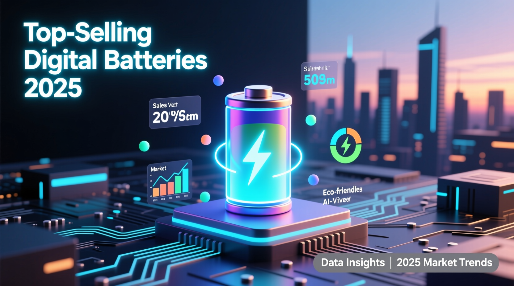 hot selling digital batteries