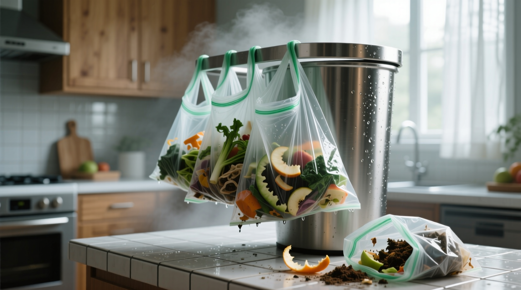 biodegradable trash bags for humid kitchens