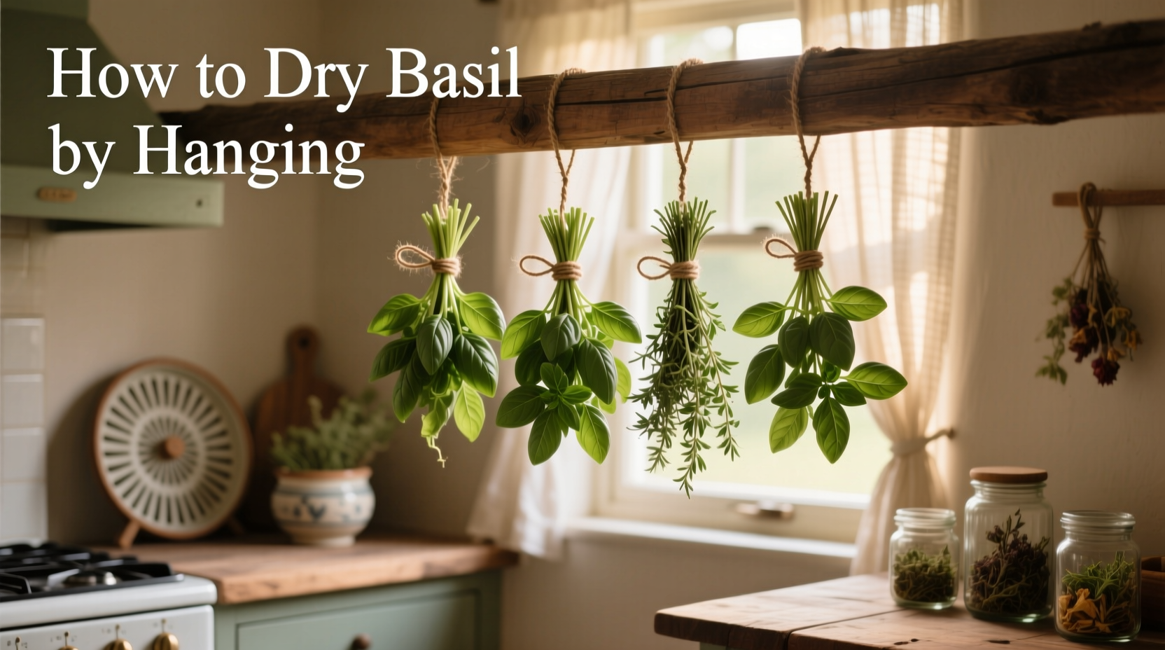 Dry Basil in 3 Steps | TheHomeSprouts