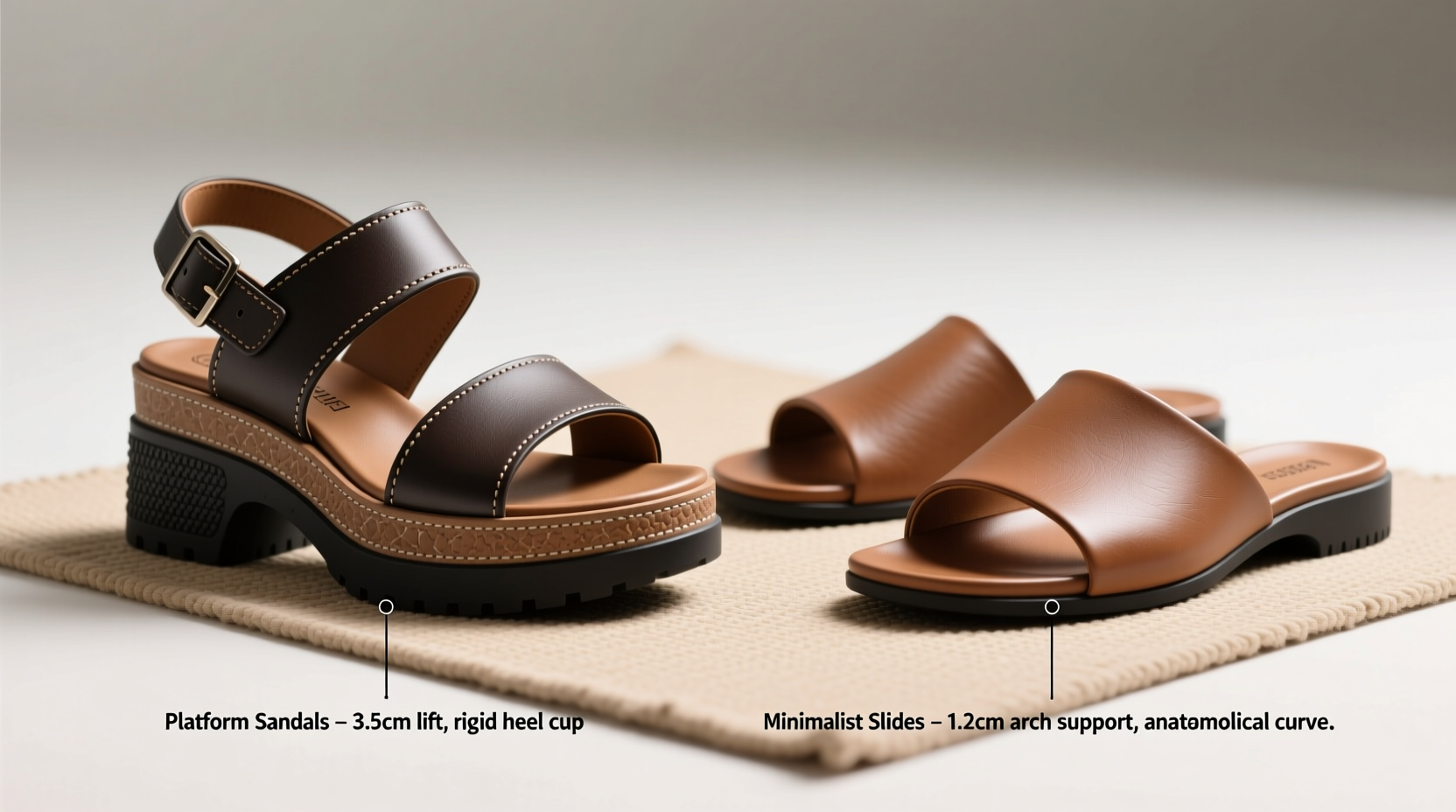 trending platform sandals vs minimalist slides which supports arches better