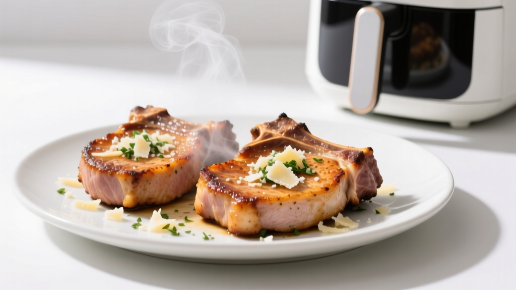 Crispy Parmesan Ranch Pork Chops in Air Fryer