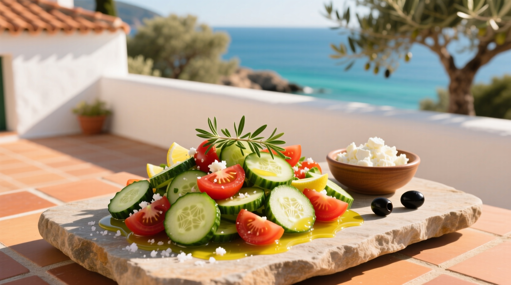Authentic Mediterranean Cucumber Tomato Salad Recipe