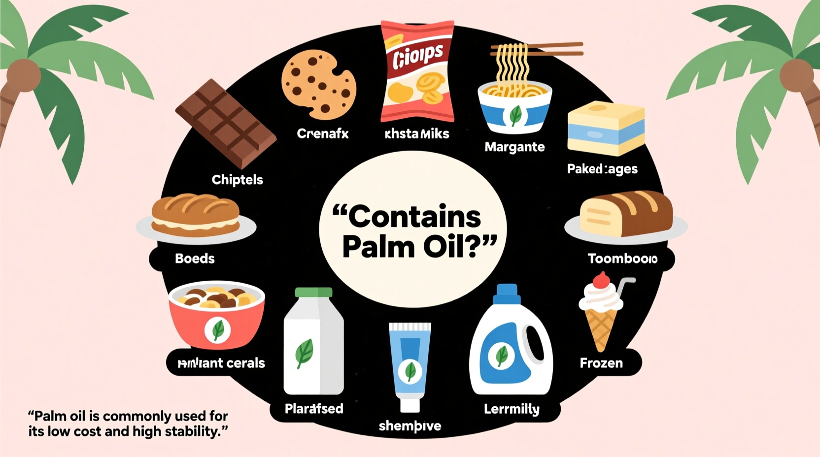 Common Food Products Containing Palm Oil Revealed