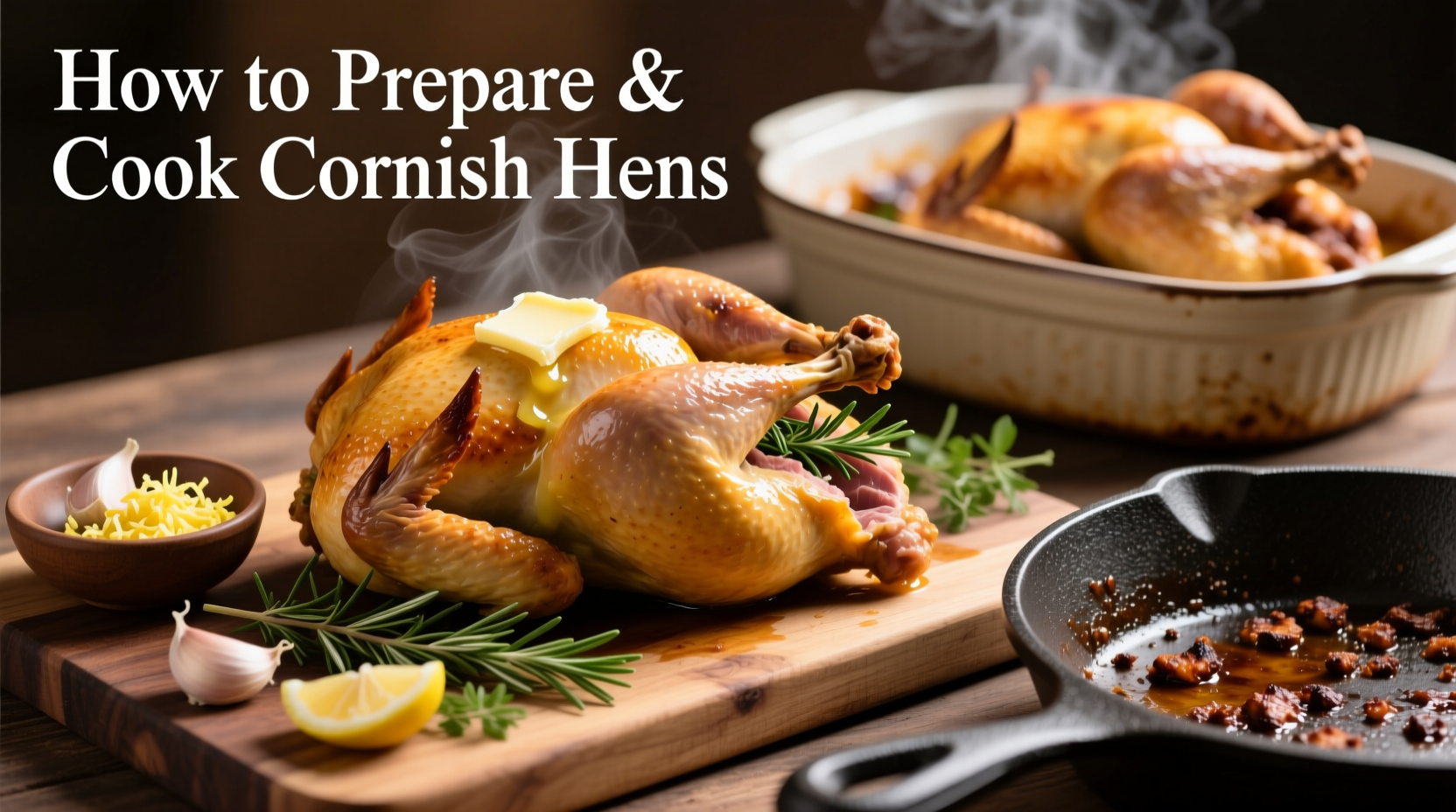 how to prepare and cook cornish hens