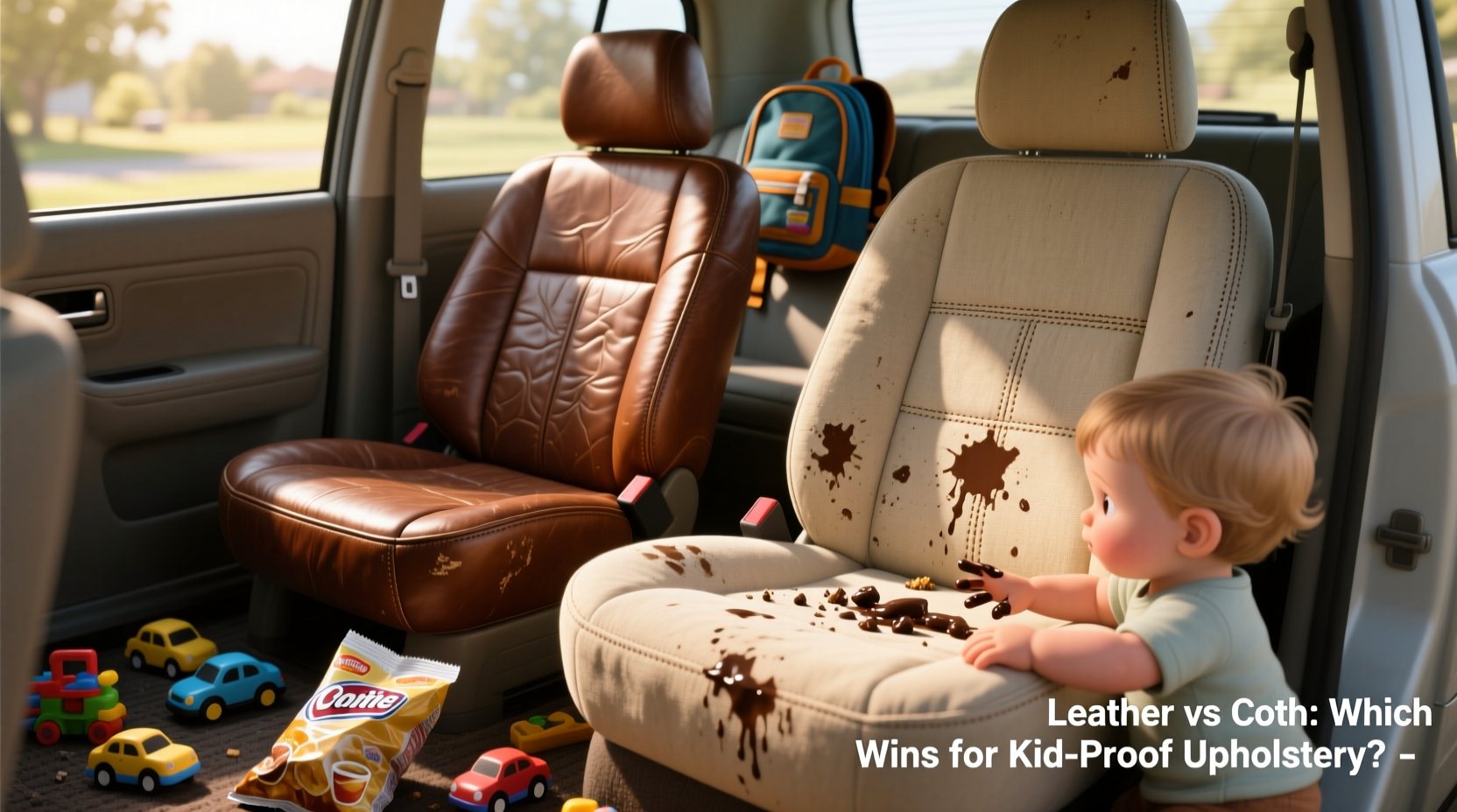 leather vs cloth seats which upholstery is easier to maintain with kids