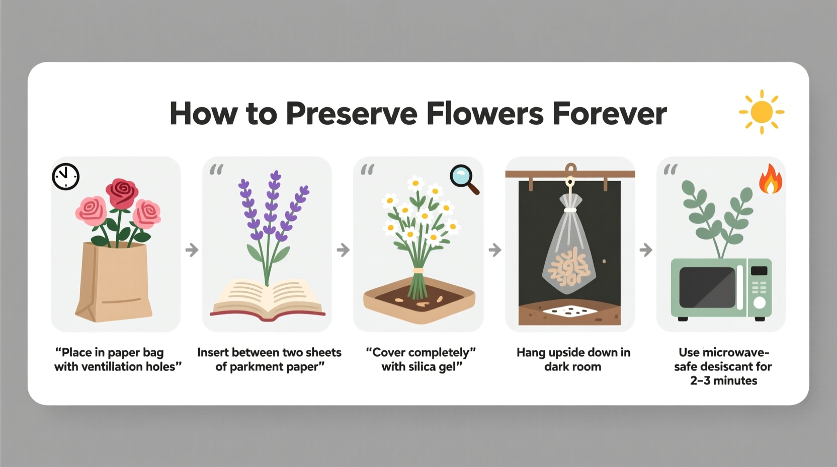 how to preserve flowers from a bouquet forever simple diy drying methods