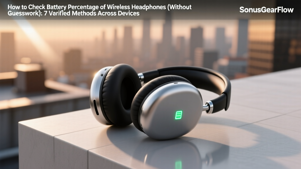 How to Check Wireless Headphones Battery Percentage