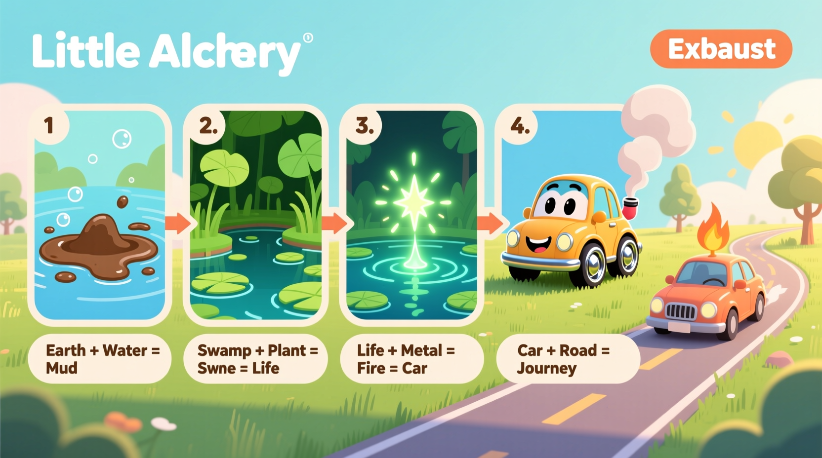 how to make a car in little alchemy