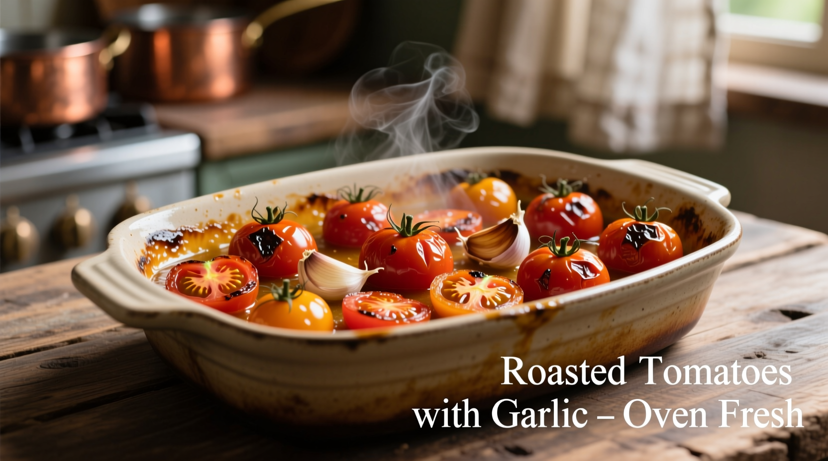 pasta with roasted tomatoes and garlic