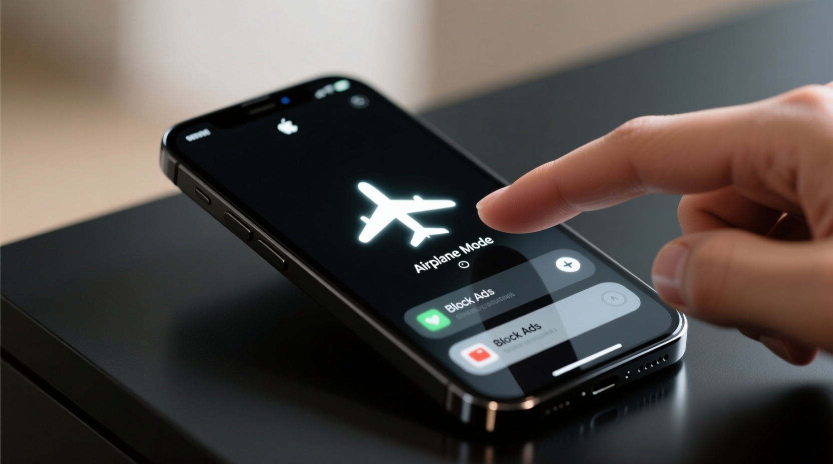 block ads on your smartphone with airplane mode