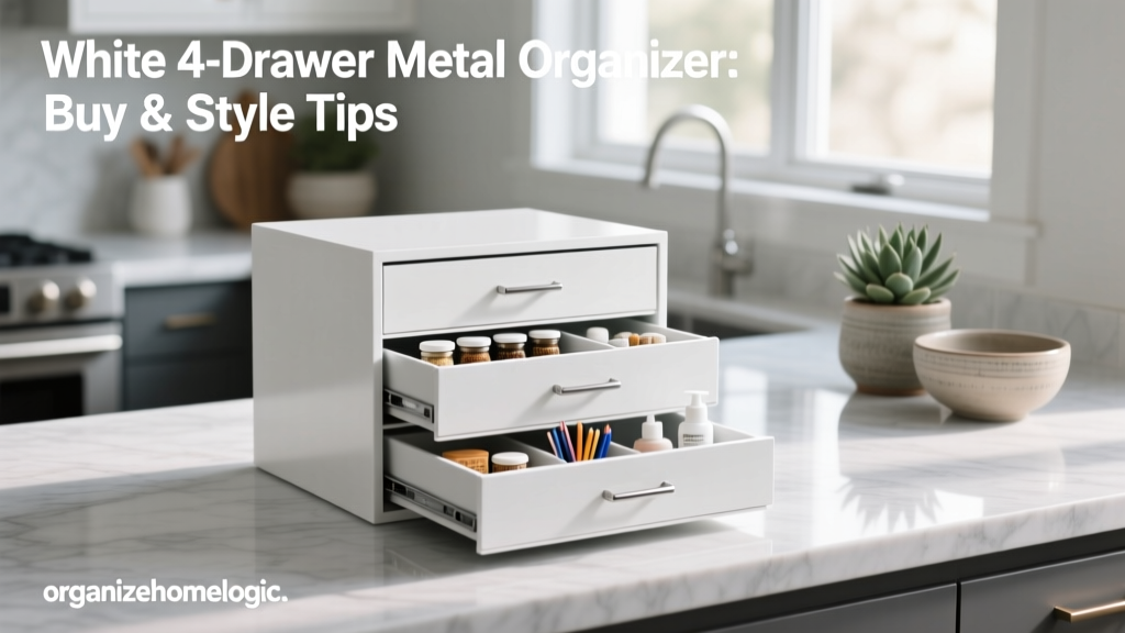 White 4-Drawer Metal Organizer: Buy & Style Tips