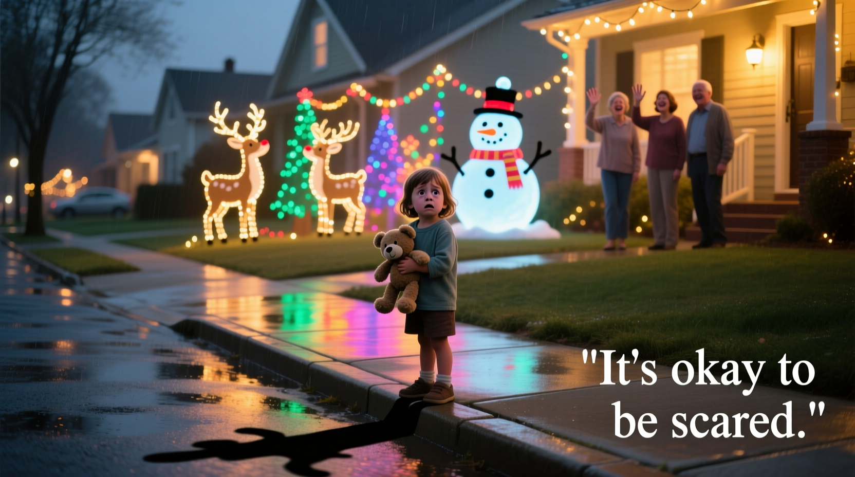 why does my child fear the neighborhood light display and how to help