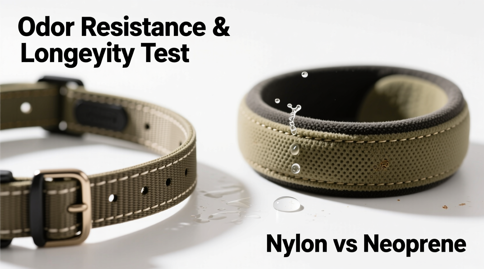 nylon vs neoprene dog collars which one resists odor and wear better over time