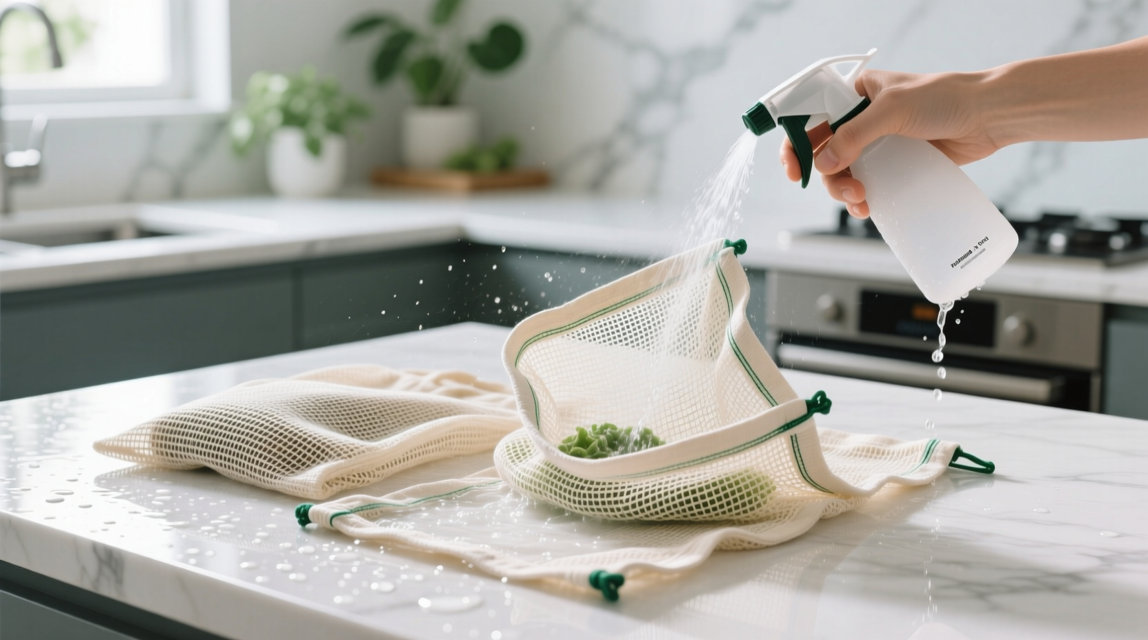 how to clean mesh produce bags no scrubbing