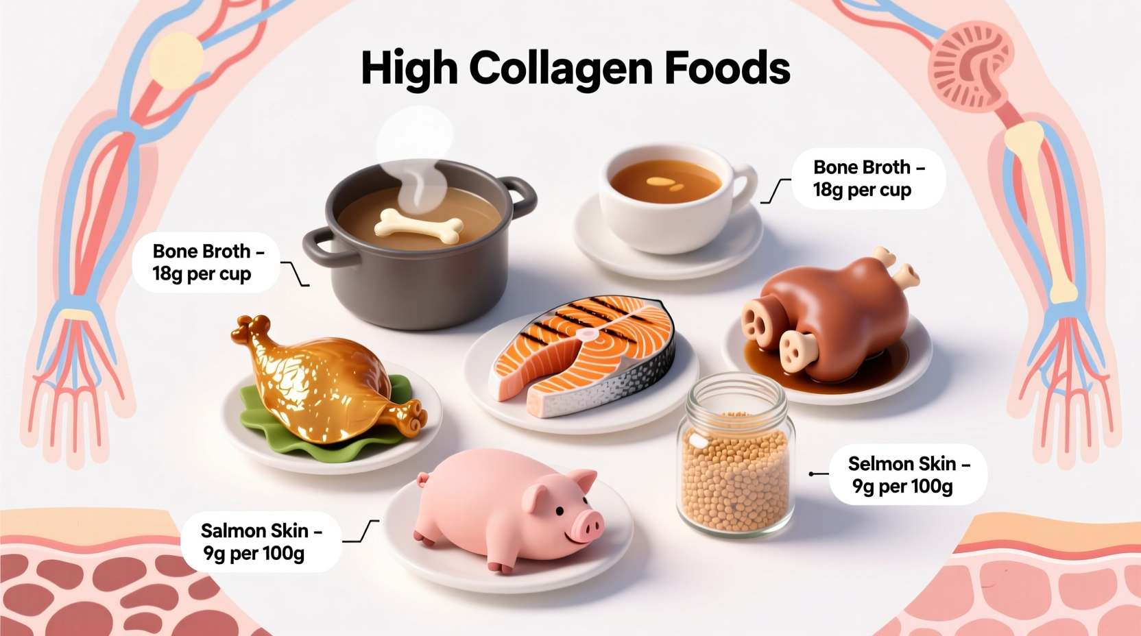 what foods contain high collagen